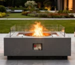 High Quality Modern Corten Steel Fire Pit Patio Garden Propane Gas Eco-Friendly Powder Coated Furniture