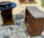 Modern Outdoor Camping Corten Steel Fire BBQ Grill for Commercial Use