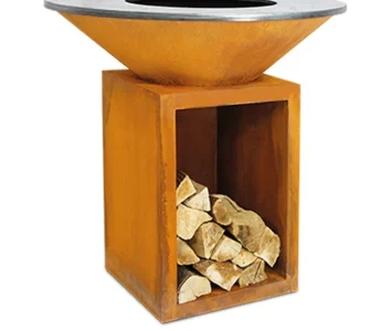 Hotels Fire Table Corten Steel Charcoal Grill for Bbq Cast Iron Stove Wood Burning Corten Korean Bbq Stove
