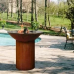 Good Quality Corten Outdoor Barbecue Grill Charcoal, Bbq Grill Charcoal Smoker, Yakiniku Grill Table Korean Bbq