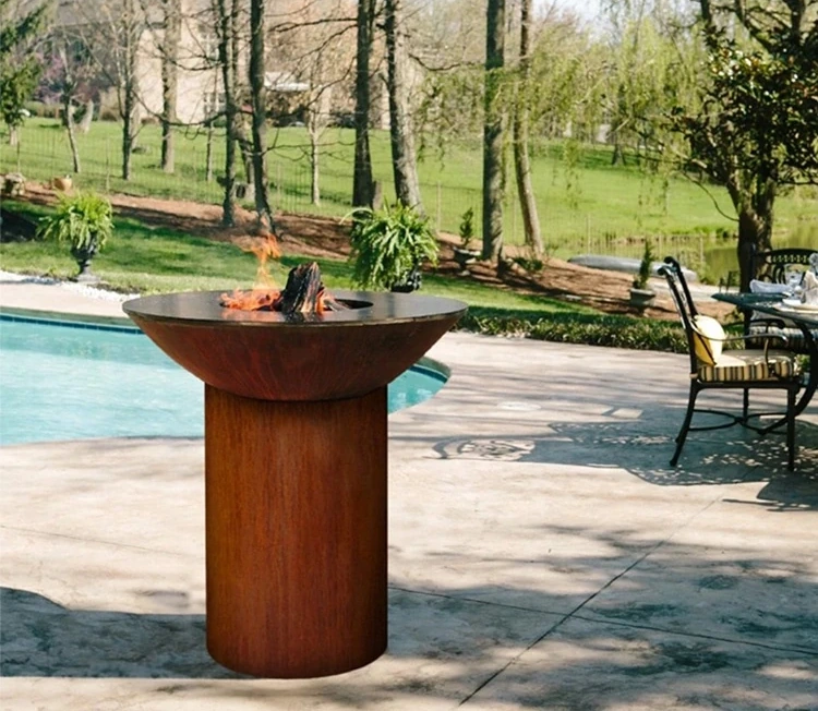 product_image_1775549498_92542516 Good Quality Corten Outdoor Barbecue Grill Charcoal, Bbq Grill Charcoal Smoker, Yakiniku Grill Table Korean Bbq