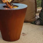Corten Metal Korean Bbq Grill Table Restaurant, Charcoal Bbq Grill Smoker, Charcoal Grill