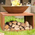Custom Logo Eco Friendly Corten Steel Charcoal BBQ Grill-Heavy Duty Outdoor Warming Grill with Oxygen Depletion Safety Device