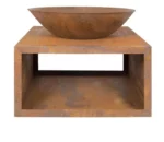 Custom Logo Eco Friendly Corten Steel Charcoal BBQ Grill-Heavy Duty Outdoor Warming Grill with Oxygen Depletion Safety Device