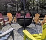 Extra Large Rack Cauldron Triangle Fire Pit With Tripod Stand Fire Bowl