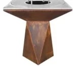 Metal Top Sale Outdoor BBQ with Grill Corten Steel Factory Design