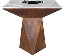 Metal Top Sale Outdoor BBQ with Grill Corten Steel Factory Design