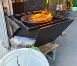 Metal Top Sale Outdoor BBQ with Grill Corten Steel Factory Design