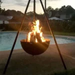 Outdoor BBQ Large Hanging Customized Design Fire Bowl Cauldron Fire Pit