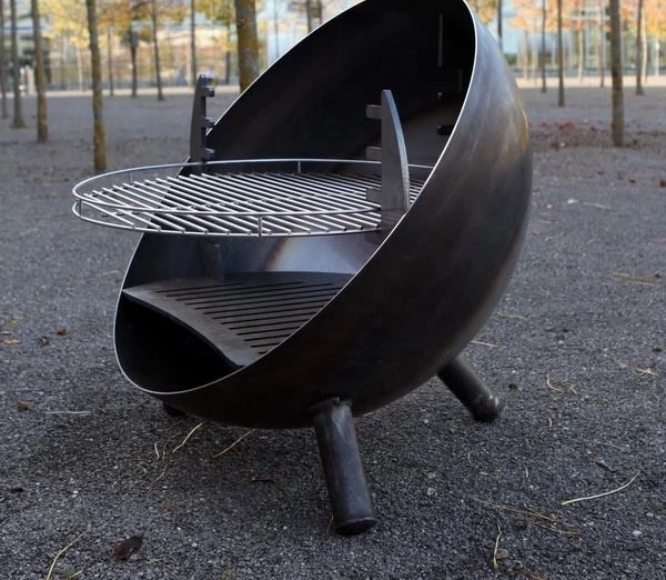 product_image_1775549958_98637954 Factory Directly GN-BBQ-215-L Outdoor Metal Garden Corten Steel BBQ