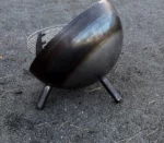 Factory Directly GN-BBQ-215-L Outdoor Metal Garden Corten Steel BBQ