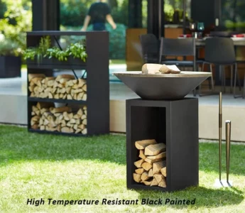 Corten Steel Barbeque Charcoal Metal Fire Pit Corten Steel Barbecue Grill Brazier Durable BBQ Grills