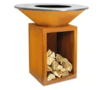 Corten Steel Barbeque Charcoal Metal Fire Pit Corten Steel Barbecue Grill Brazier Durable BBQ Grills