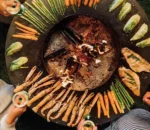 Corten Steel Barbeque Charcoal Metal Fire Pit Corten Steel Barbecue Grill Brazier Durable BBQ Grills
