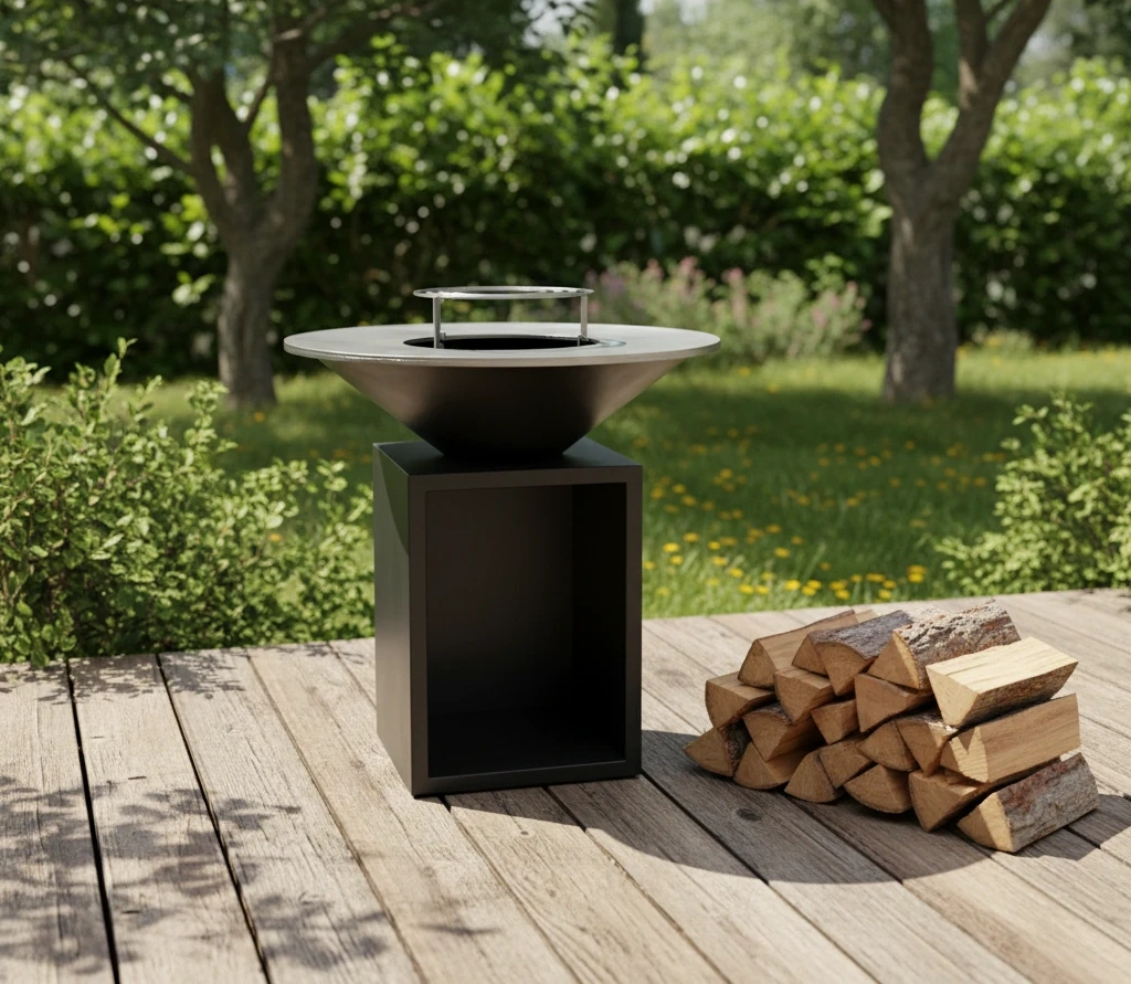 product_image_1775550448_40839007 Barbeque Charcoal Outdoor Cooking Smoker Corten Steel Barbecue Grill for BBQ Party