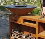 Custom Garden Backyard Camping Outdoor Charcoal Steel Barbecue Grill for >5 People with Flame Safety Device