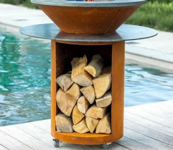 Charcoal Barbeque Smoker Metal Grill Brazier Barbecue Plancha Corten Steel BBQ Grills