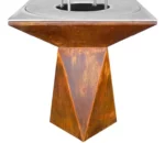 Hot Sale Modern Design Outdoor Rusty Metal BBQ Grills in Corten Steel
