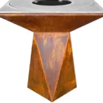 Hot Sale Modern Design Outdoor Rusty Metal BBQ Grills in Corten Steel