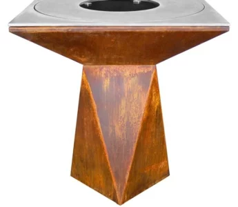 Hot Sale Modern Design Outdoor Rusty Metal BBQ Grills in Corten Steel