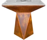 Hot Sale Modern Design Outdoor Rusty Metal BBQ Grills in Corten Steel