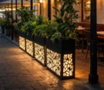 Corten Steel Rectangular Garden Planter Flower Pot Eco-Friendly & Corrosion Resistant Modern Minimalist Outdoor Planter