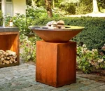 Corten Steel Metal Bbq Outdoor for Backyard Rusted Bbq Grill