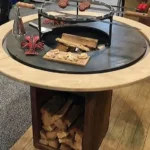 Corten Steel Metal Bbq Outdoor for Backyard Rusted Bbq Grill