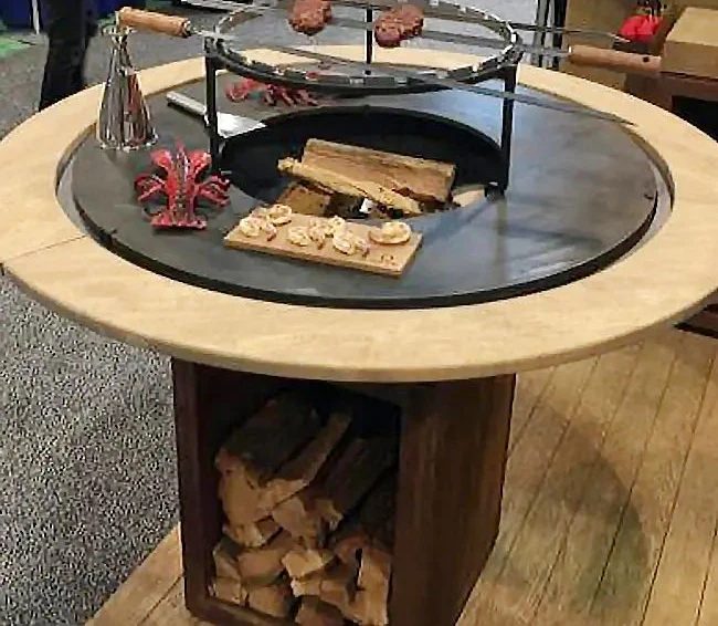 Corten Steel Metal Bbq Outdoor for Backyard Rusted Bbq Grill