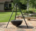 Tripod Hanging Fire Pit and BBQ Fireplace