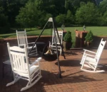 Tripod Hanging Fire Pit and BBQ Fireplace