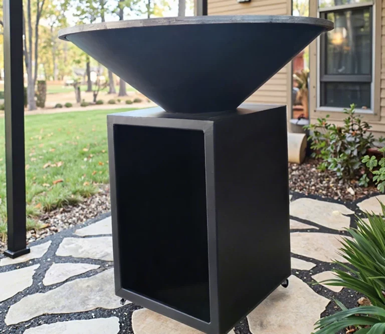 Modern Outdoor Heavy-Duty BBQ Grill Corten Steel Iron Fire Pit with Rust Effect Brazier Bbq Pit