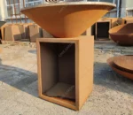 Rust Corten Steel Fire Pit Heavy Duty Bbq Heavy Duty Bbq Fire Pit Bbq Grill