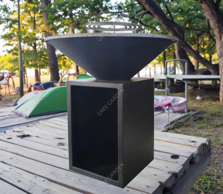 Bbq Corten Steel Bbq Rusty Corten Steel Fire Pits With Log Store Steel Bowl Fire Pit Corten Bbq