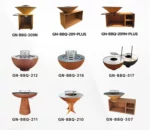 Outdoor Corten Steel Bbq Corten Brasero Bbq Grills Fire Pit Charcoal Barbecue Grills Bbq Grill Corten