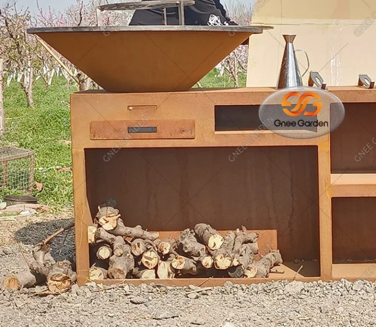Outdoor Rust Corten Steel Bbq Grills Corten Steel Bbq Fire Pit Corten Outdoor Bbq