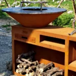 Corten Steel Grill Bbq Brasero Corten Bbq Barbecue Smoker Bbq Grill Outdoor Charcoal Grill