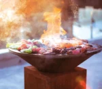 Bbq Corten Steel Barbecue Bbq Grill Corten Steel Outdoor Corten Steel Fire Pit Bbq