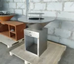Commercial Outdoor Backyard Grill Stainless Steel Barbecue Pit Outdoor Charcoal BBQ for Cooking