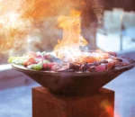Outdoor Bbq Grill Corten Steel Bbq Charcoal Grill Charcoal Bbq Pit Barbecue Charcoal Grill
