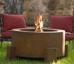 Outdoor Corten Steel Charcoal Smoke Fire Pit Barbecue Charcoal for Garden
