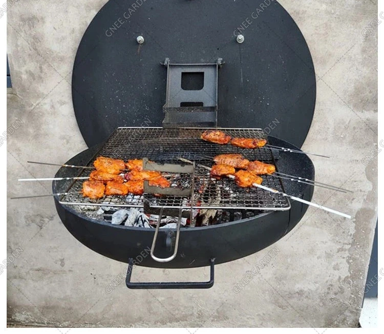 Wholesale Price Durable Outdoor Wall Mounted Charcoal Folded BBQ Grill Fire Pit