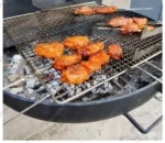 Outdoor Corten Steel Modern Firepit Wall Mounted Wood Burning BBQ Grill Folding Charcoal Eco-Friendly