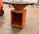 Customized Corten Steel Outdoor Wood Charcoal Modern BBQ Grill Kitchen