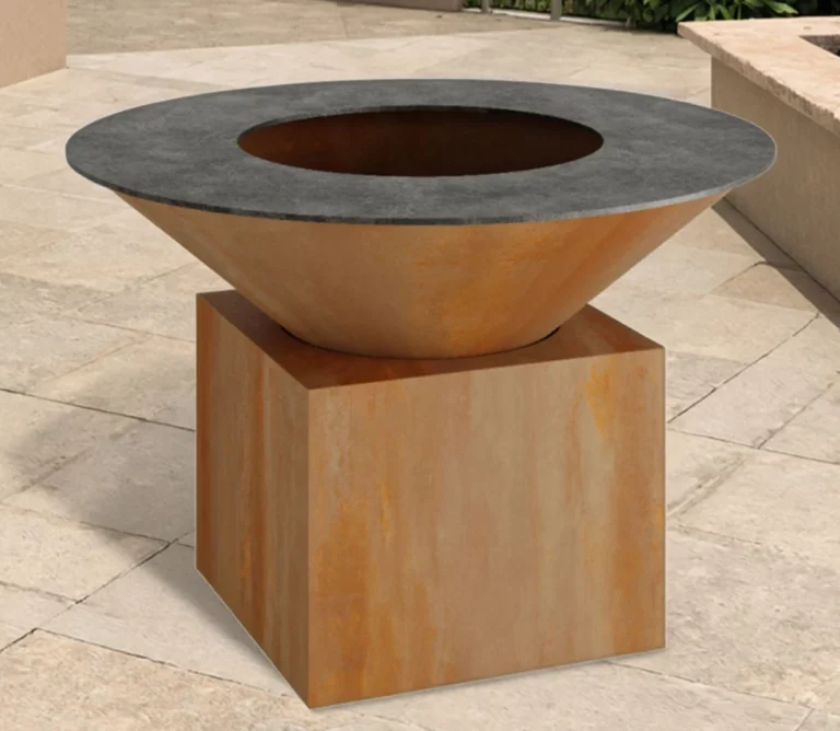 Corten Steel BBQ Brazier Fire Pit Corten Steel 120CM Big Barbeque Grill BBQ Outdoor