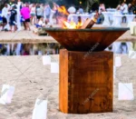 120CM Rusty Style Corten Steel Brazier BBQ New Modern Corten Steel BBQ