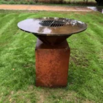 Corten Steel Korean Style Heavy Duty Outdoor Fire Barbecue Grill BBQ