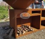 Modern Style Corten Steel Fire Pit Powder Coated BBQ Grill