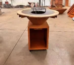 CORTEN Metal Outdoor Cooking Commercial BBQ Charcoal Grill Smoker