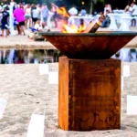 Modern Outdoor BBQ Grill Corten Fire Steel Fireplace Smoker Bbq with Style